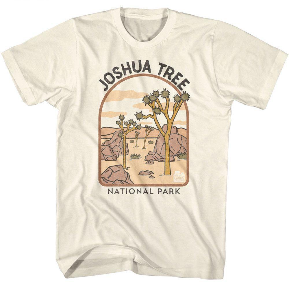 National Parks Joshua Tree Arch Illustration Natural T-Shirt